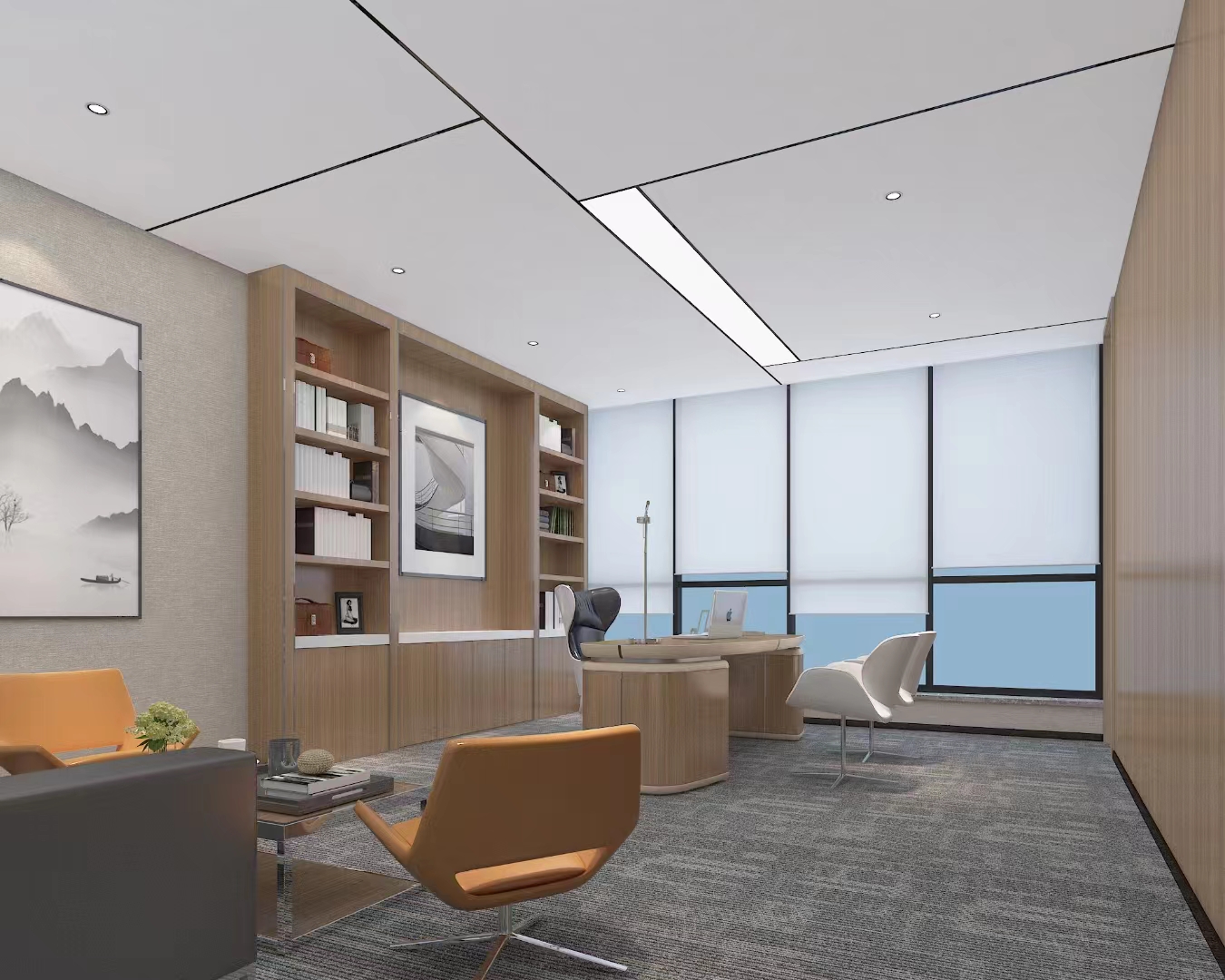 總經(jīng)理室裝修效果圖